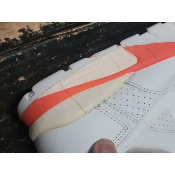 1990 Nike Air Cross Trainer Low White/Orange Vintage Sneakers Shoes 6877 Men 8